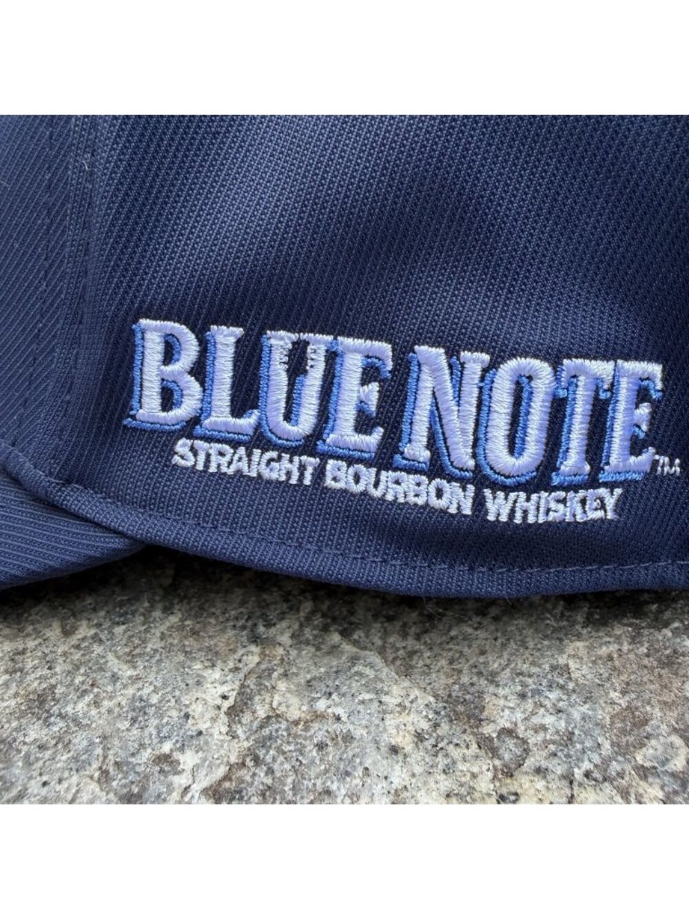 Blue Note Straight Bourbon Whiskey Adjustable Mesh Back Baseball Cap Navy Blue - Picture 7 of 13